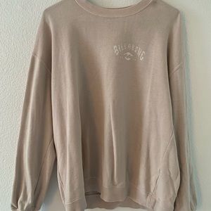 Billabong Women’s Light Pink oversized crew neck